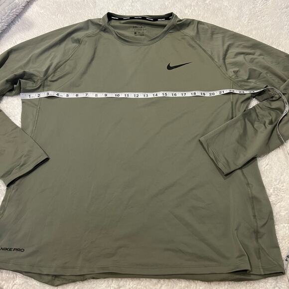 Nike Mens Bundle Slim Fit 2XL Green/Grey Workout Athleisure Luxe Shrt/Lng Sleeve - Picture 4 of 9